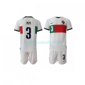 Maillot de Foot Portugal PEPE 3 Extérieur Coupe du monde 2022 - Enfant